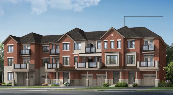 Nine townhomes by Mattamy