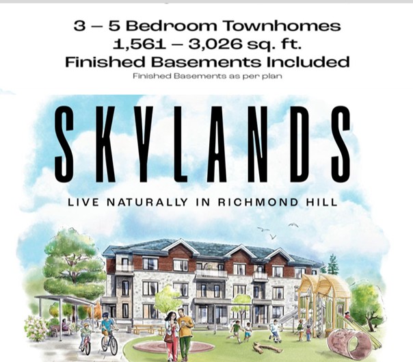 skyland townhomes Richmond hill