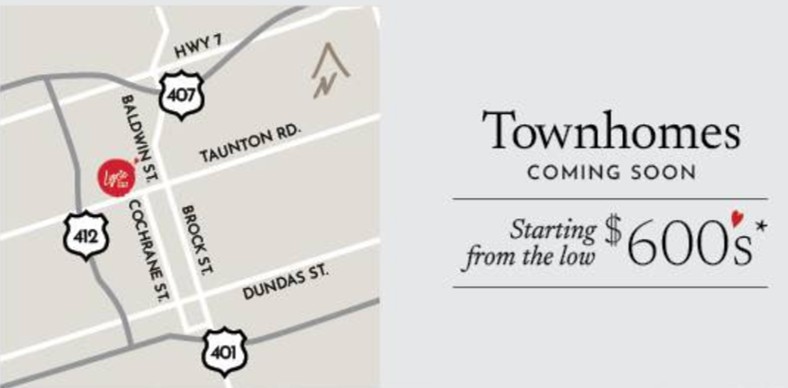 Lyric Towns Whitby Location